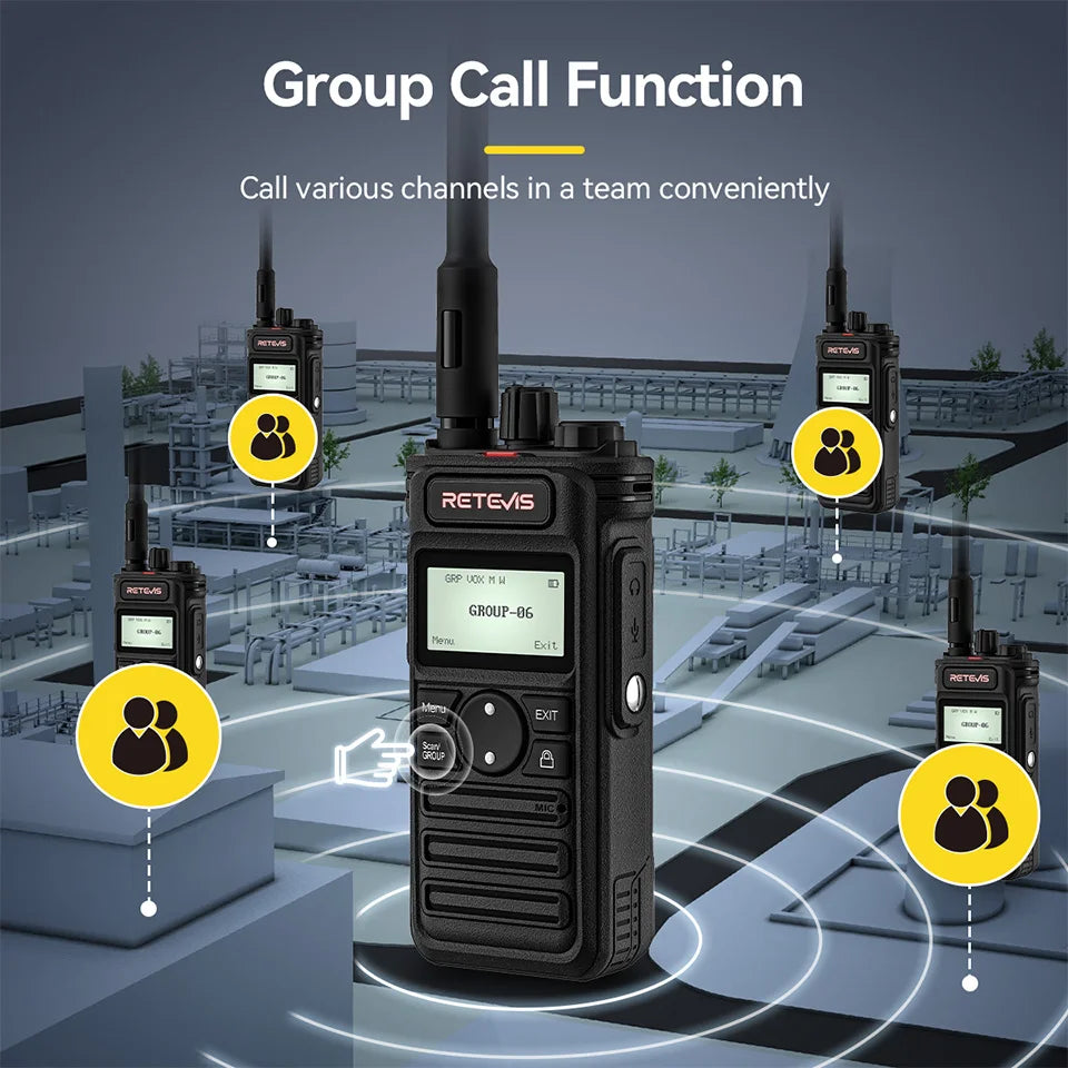 Retevis RT86S Walkie Talkie Radios 10W Long Range Two-way Radio Communication Walkie-talkies Long Range Station UHF GMRS 1 2 PCS