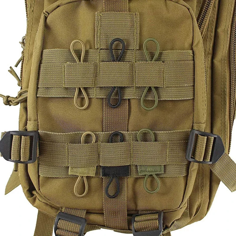 10Pcs/Pack Outdoor PTT Fixed Strap Tactical Vest Accessories with Molle System Sling