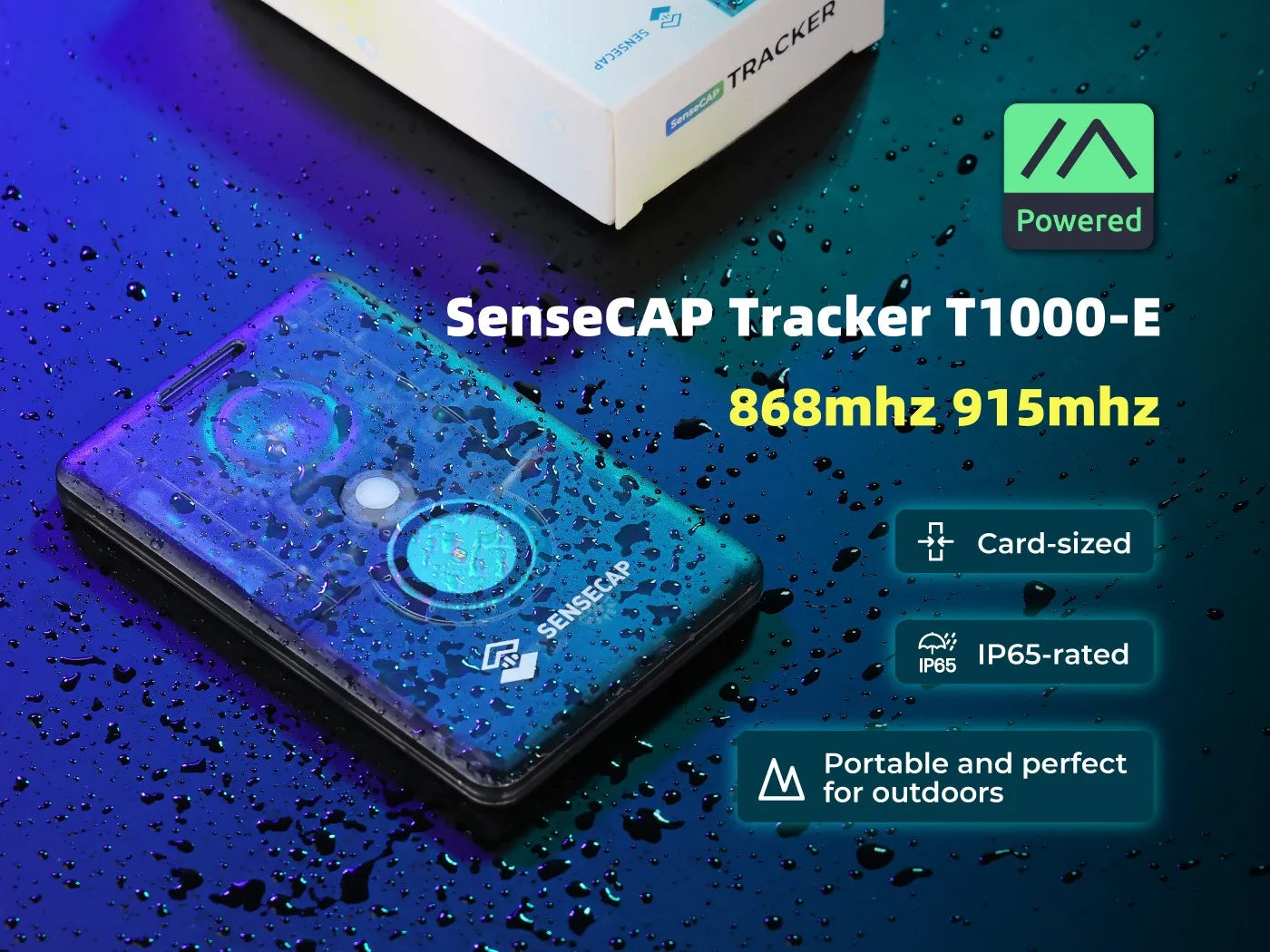 Sensecap T1000 Lora Meshtastic Tracker T1000-E with LR1110,nRF52840, AG3335 GPS, IP65 I Positioning, Motion Sensor