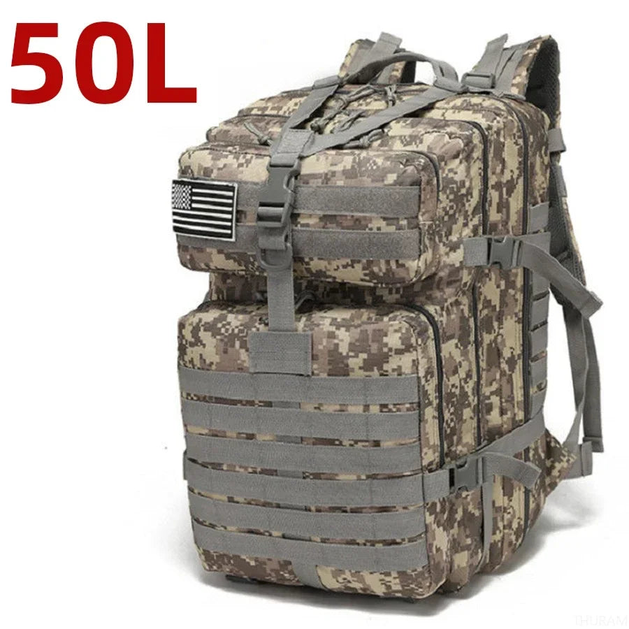 Everyday Carry 1000D Nylon & Waterproof Bugout Bag 25L/50L