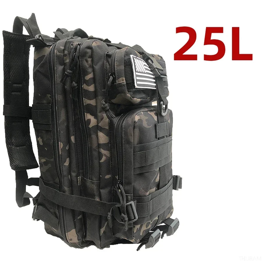 Everyday Carry 1000D Nylon & Waterproof Bugout Bag 25L/50L