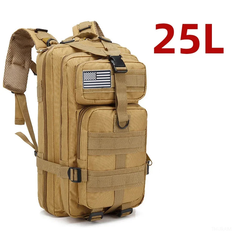 Everyday Carry 1000D Nylon & Waterproof Bugout Bag 25L/50L