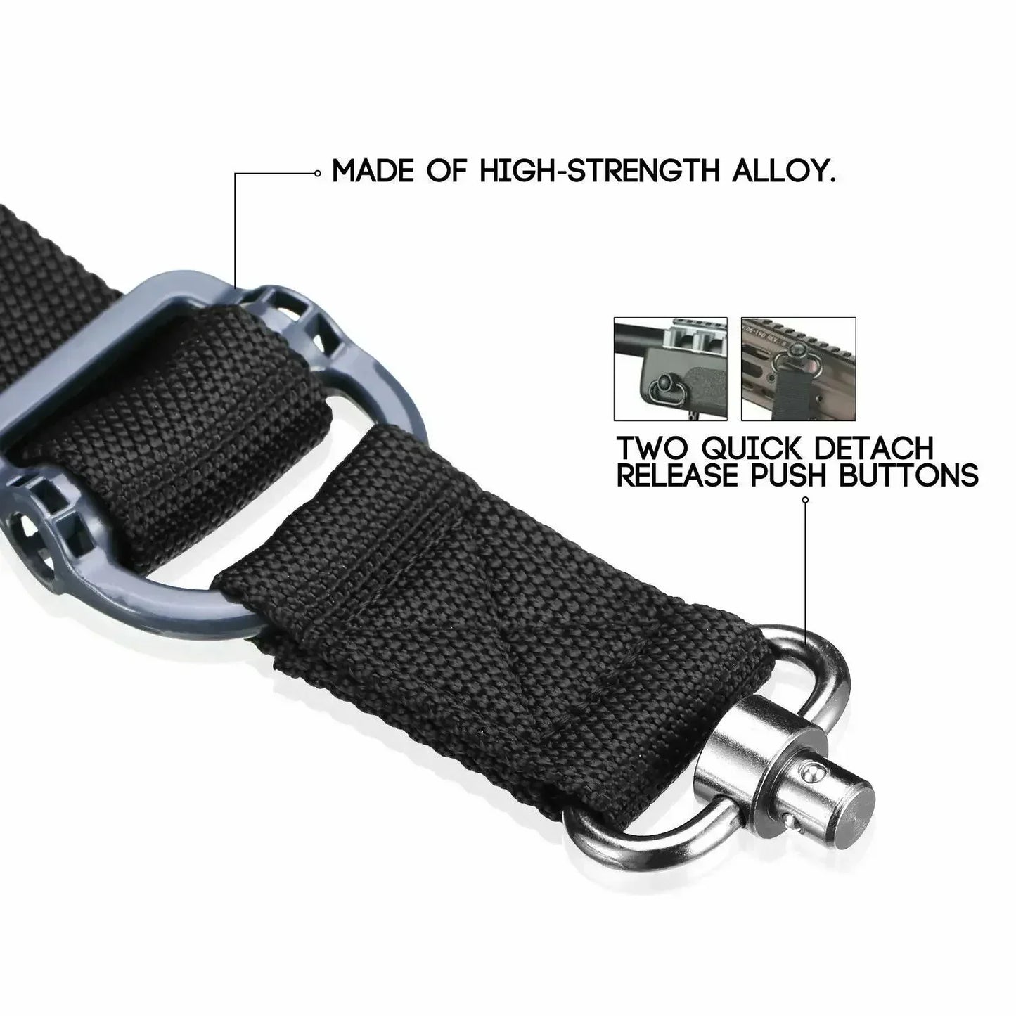 MS4 Tactical Quick Detach QD 1 or 2 Point 1.25" Rifle Sling with Quick Release