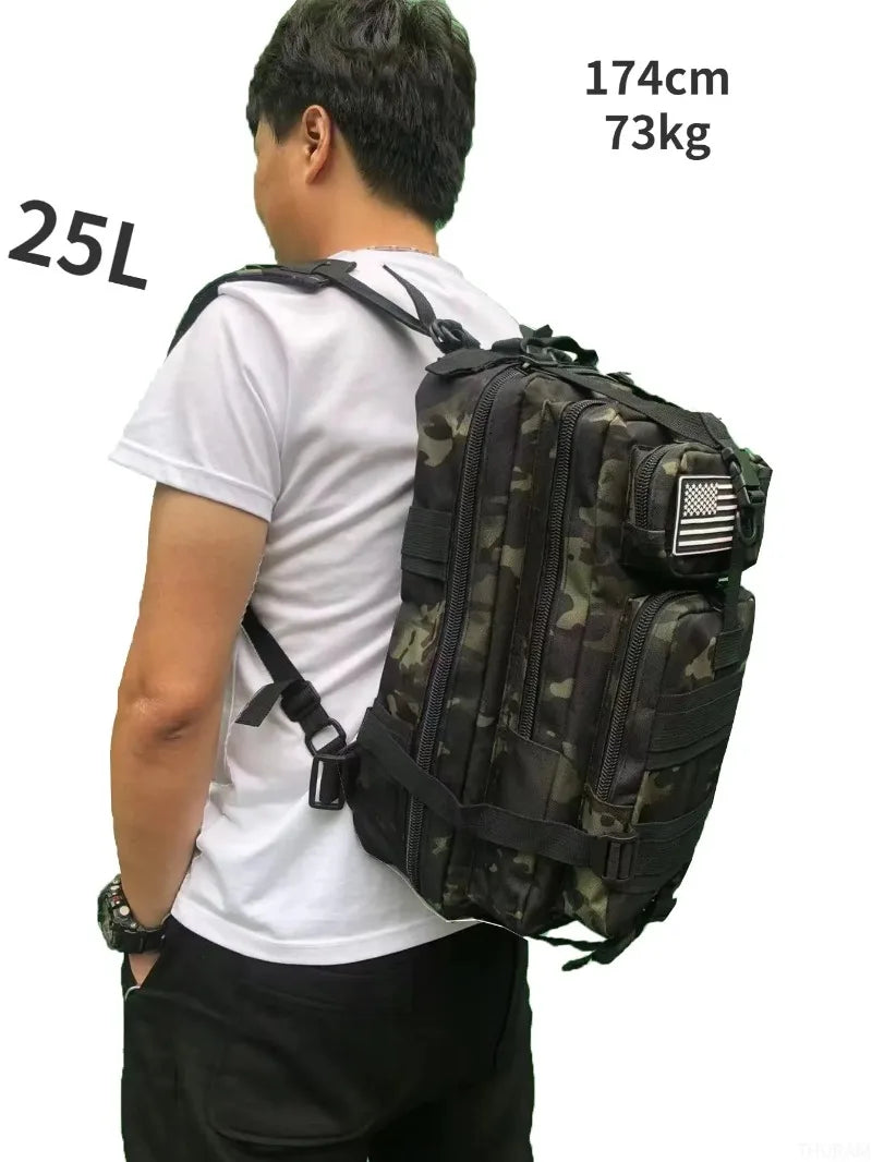 Everyday Carry 1000D Nylon & Waterproof Bugout Bag 25L/50L