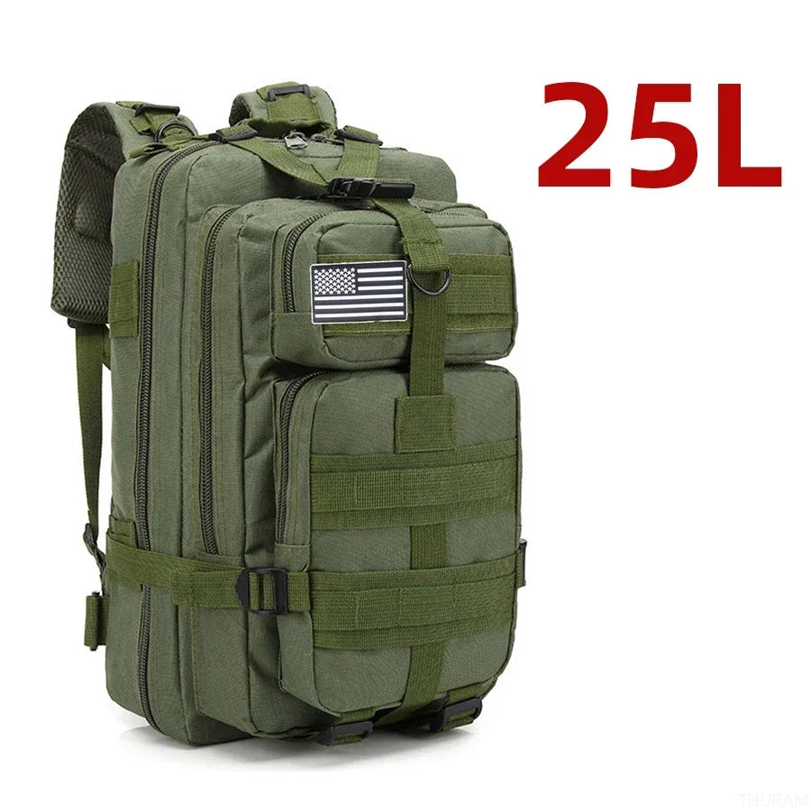 Everyday Carry 1000D Nylon & Waterproof Bugout Bag 25L/50L