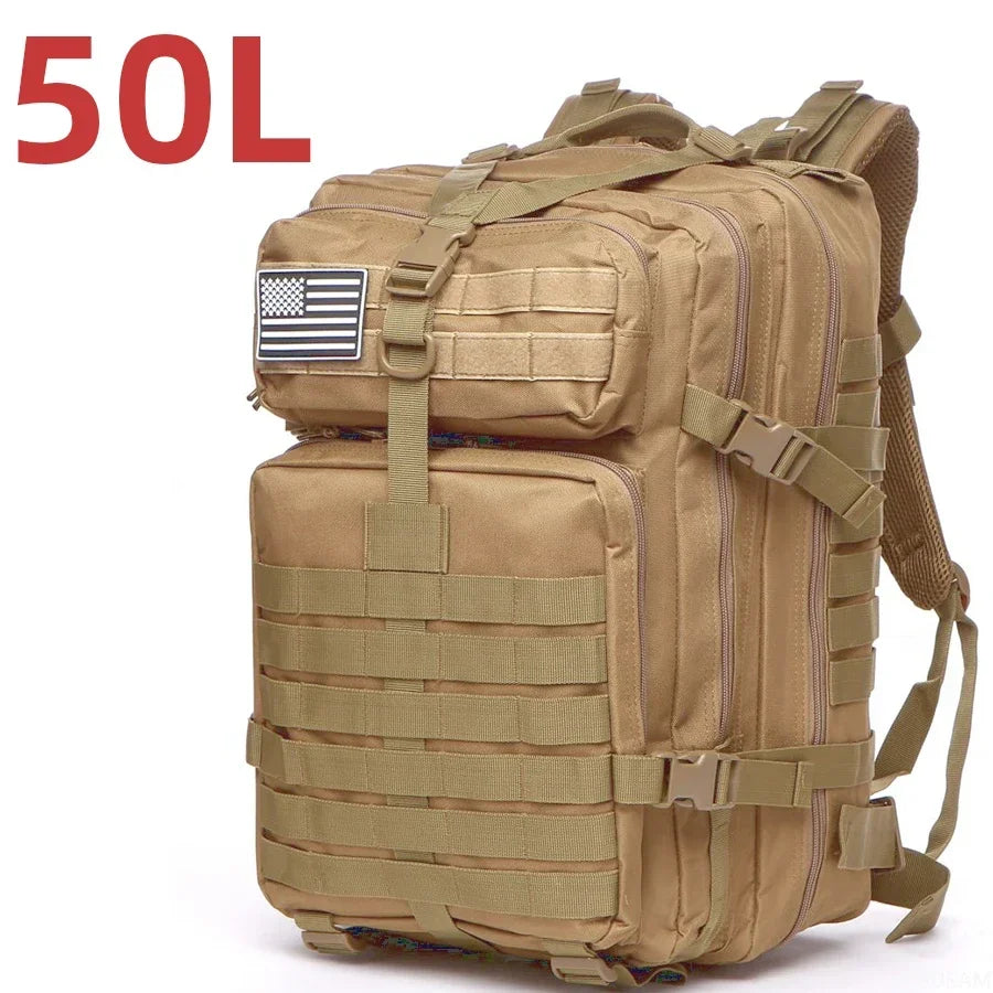 Everyday Carry 1000D Nylon & Waterproof Bugout Bag 25L/50L