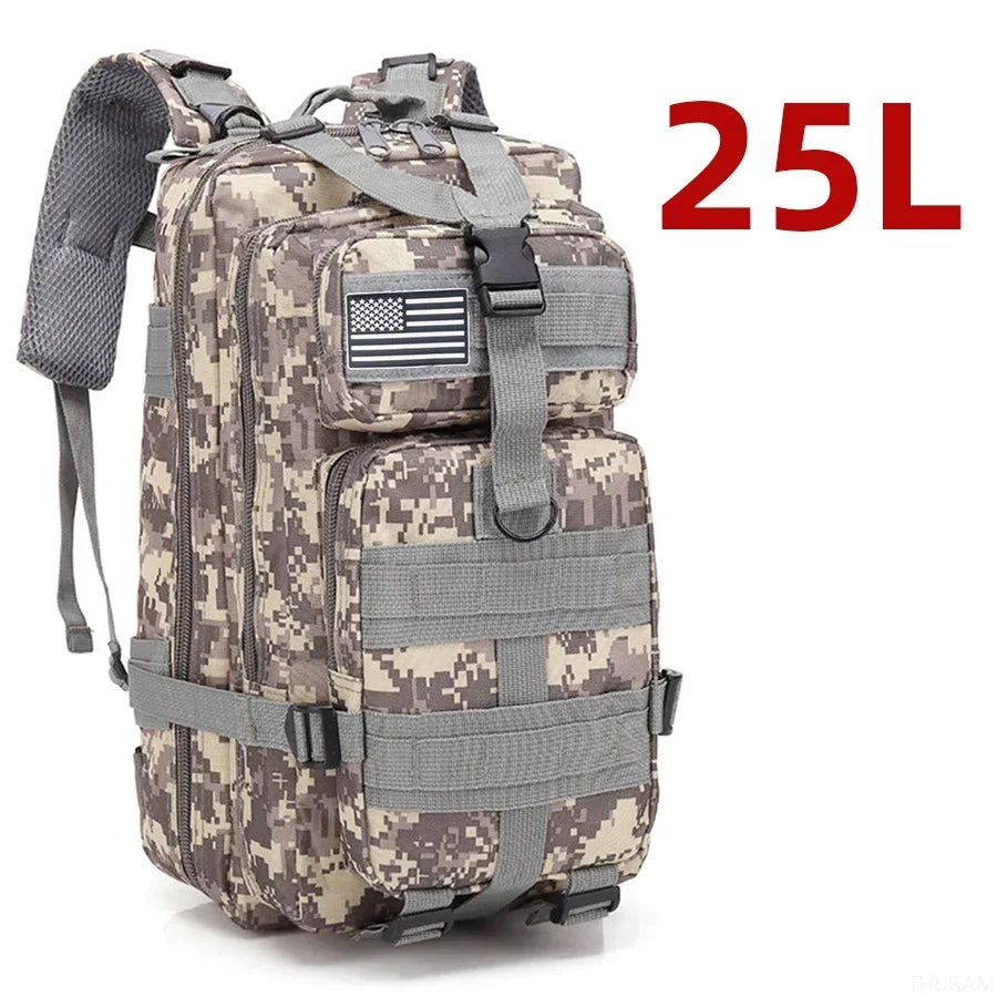 Everyday Carry 1000D Nylon & Waterproof Bugout Bag 25L/50L