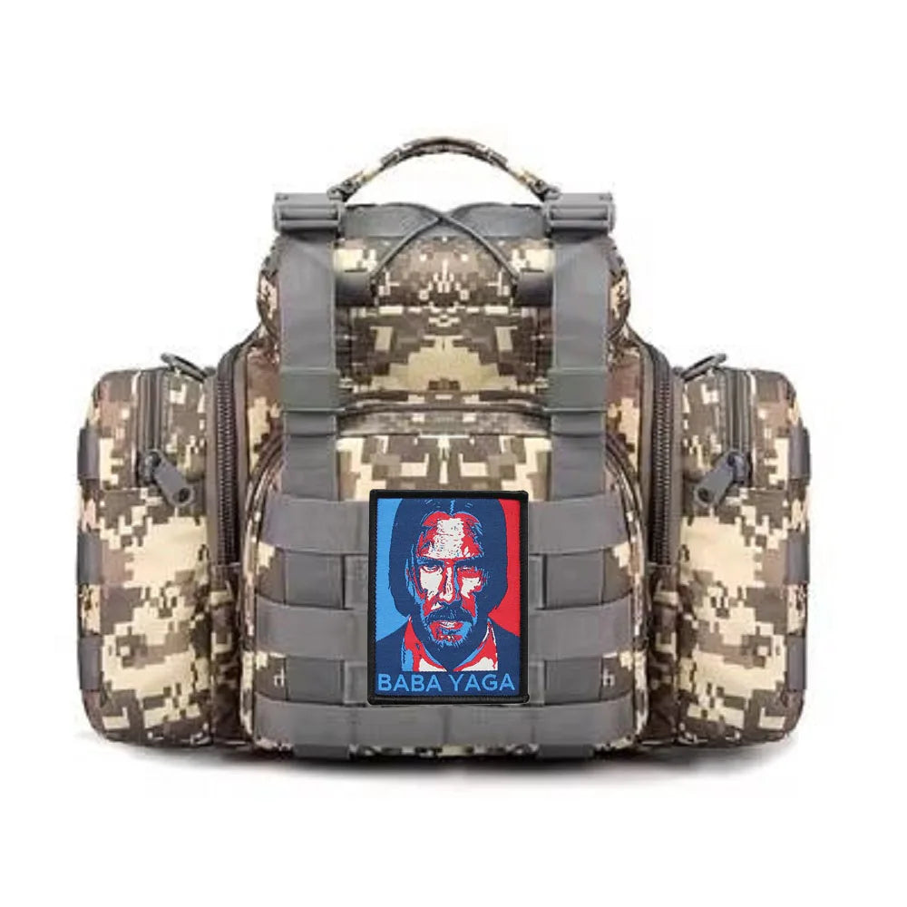 Newly Designed BABAYAGA Patch John Wick Clothing Woven Morale Armband Wrap Backpack with Hook Loop Patches for Clothing