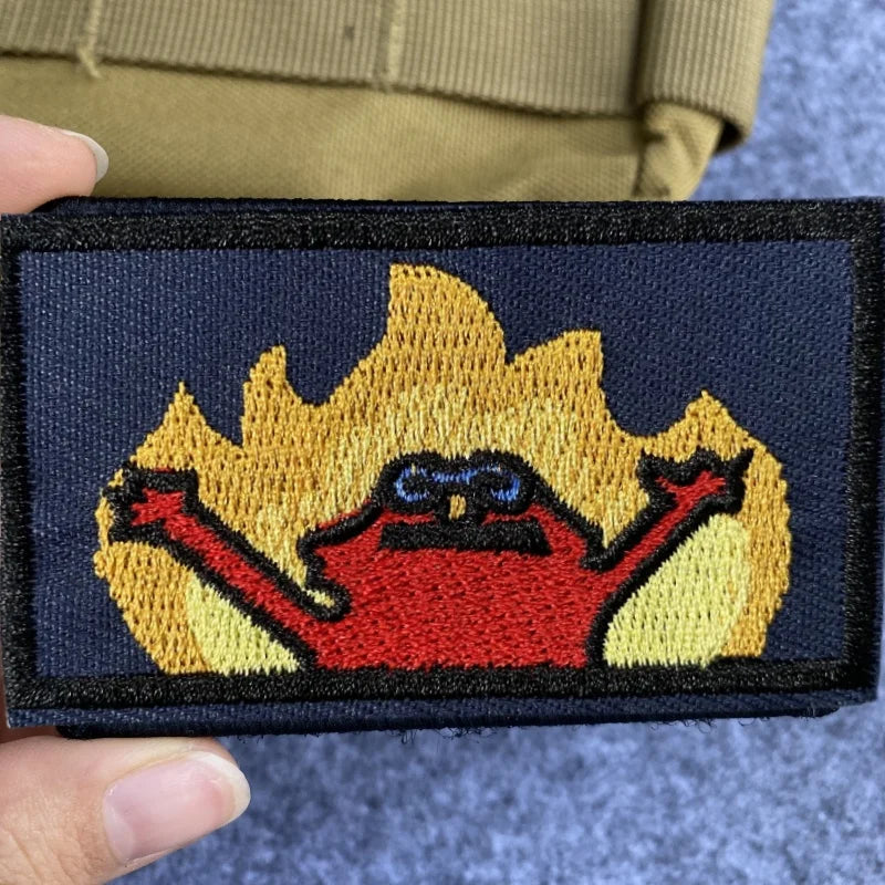 Cartoon Elmo, in The Fire Embroidery Hook and Loop Patches