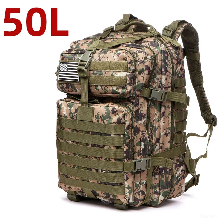 Everyday Carry 1000D Nylon & Waterproof Bugout Bag 25L/50L