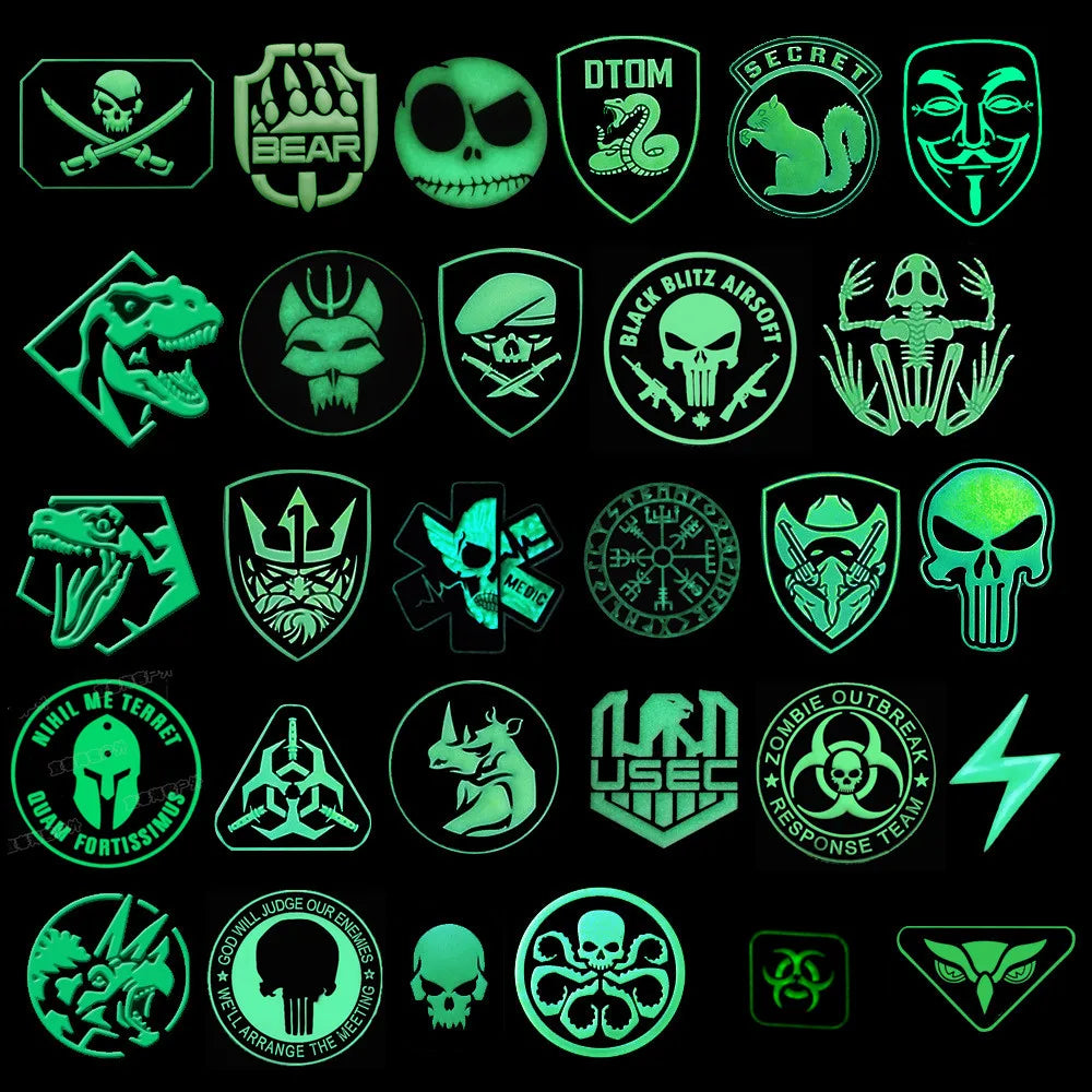 Glow in the Dark Morale Patches