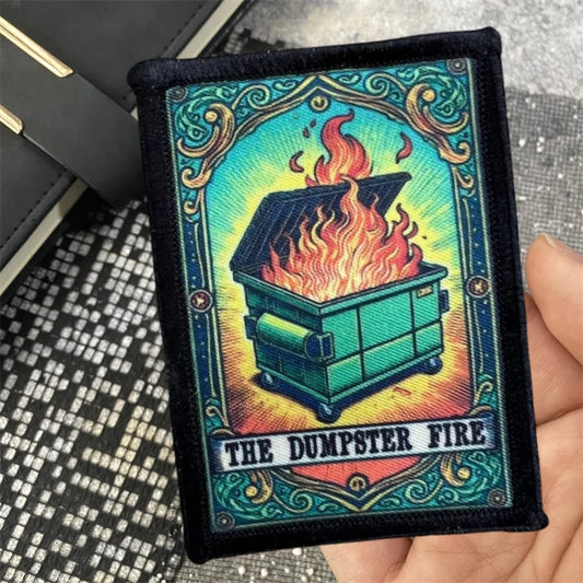 The Dumpster Fire Tarot Card Morale Patch